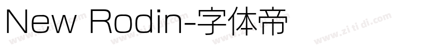 New Rodin字体转换